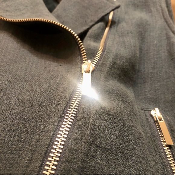 Elizabeth & James Linen Dark Teal Vest Size Small - Picture 4 of 5